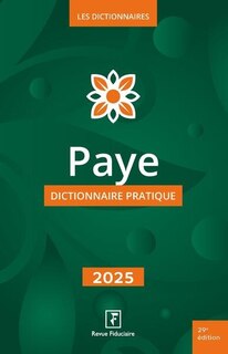 Front cover_Paye : dictionnaire pratique : 2025