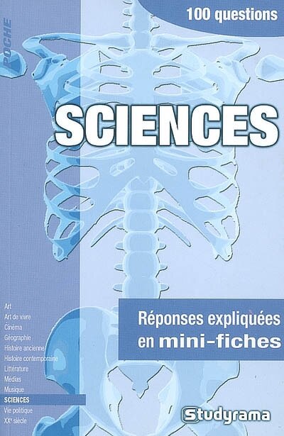 Front cover_Sciences : 100 questions : réponses expliquées en mini-fiches