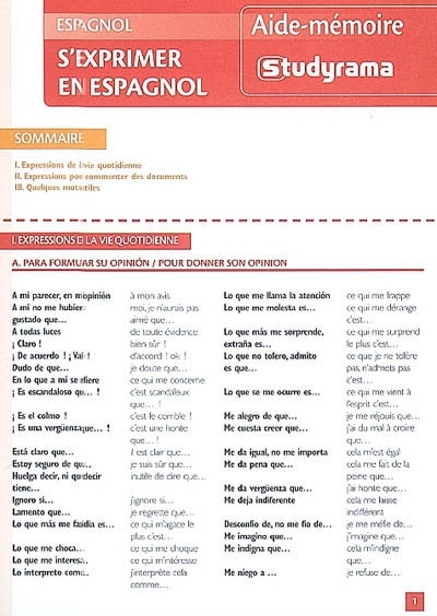 Front cover_S'exprimer en espagnol