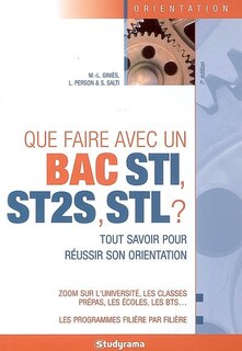 Couverture_Que faire avec un bac STI, ST2S, STL ?