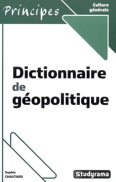 Front cover_Dictionnaire de géopolitique