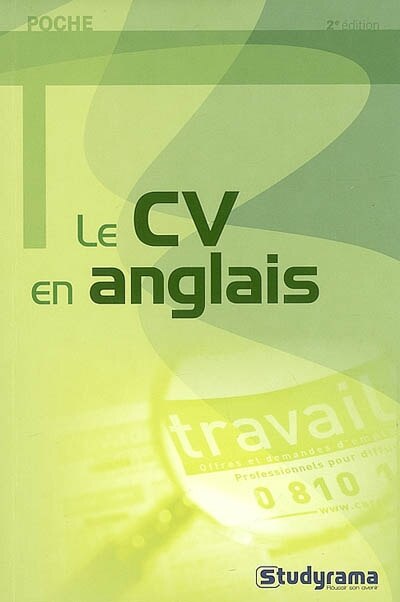 Front cover_Le CV en anglais