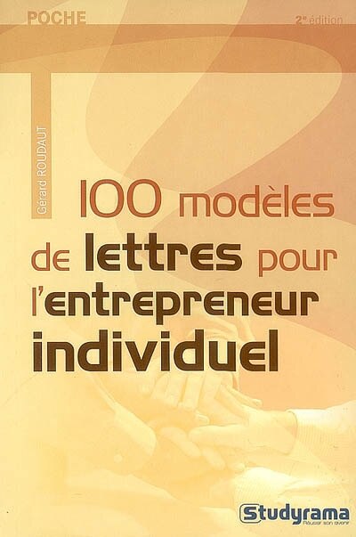 Couverture_100 mod&egrave;les de lettres pour l'entrepreneur individuel