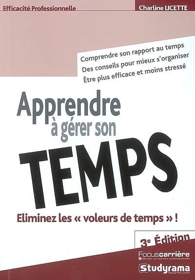 Front cover_Apprendre à gérer son temps