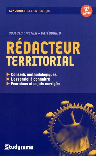 Front cover_Rédacteur territorial