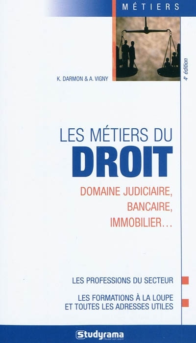 Couverture_Les m&eacute;tiers du droit