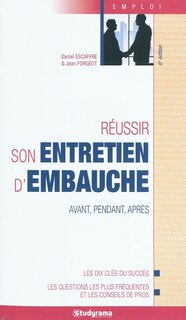 Front cover_Réussir son entretien d'embauche