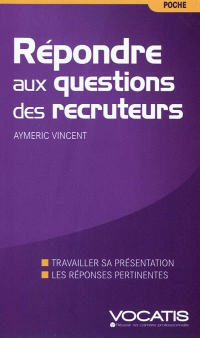 Front cover_Répondre aux questions des recruteurs