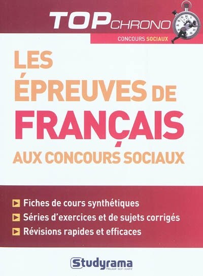Couverture_Les épreuves de français aux concours sociaux