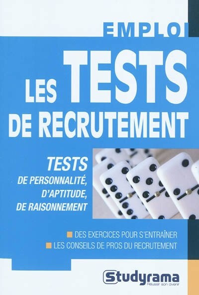 Couverture_Les tests de recrutement : tests de personnalité, d'aptitude, de raisonnement