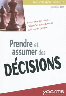 Front cover_Prendre et assumer des décisions