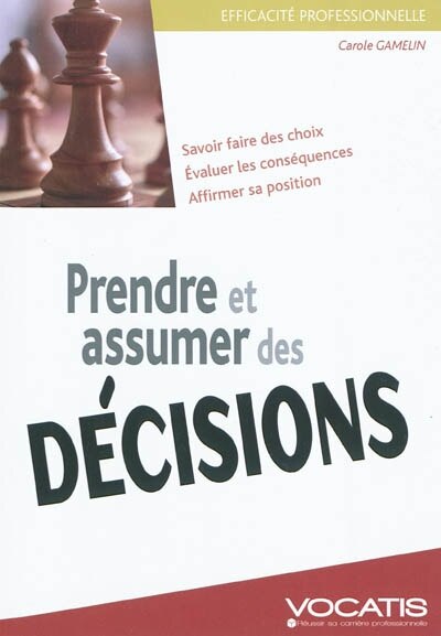 Front cover_Prendre et assumer des décisions