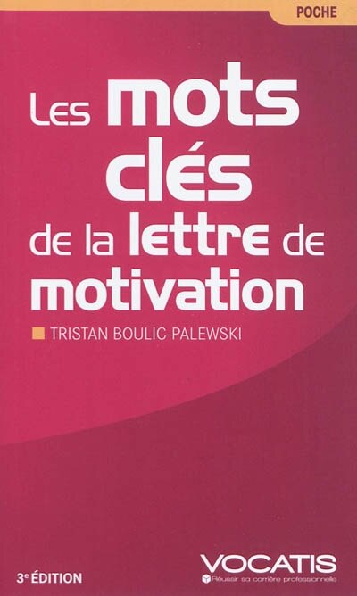Front cover_Les mots clés de la lettre de motivation