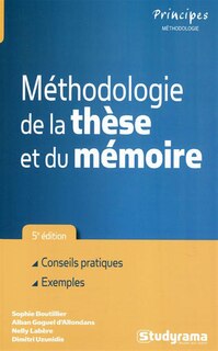 Front cover_Méthodologie de la thèse et du mémoire