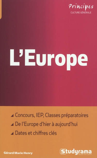 Front cover_L' Europe