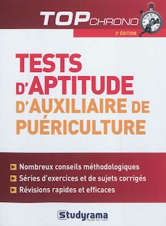 Couverture_Tests d'aptitude, d'auxiliaire de puériculture