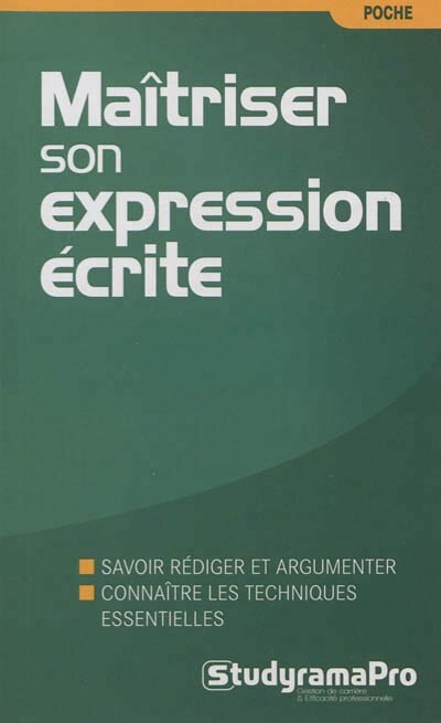 Couverture_Maîtriser son expression écrite