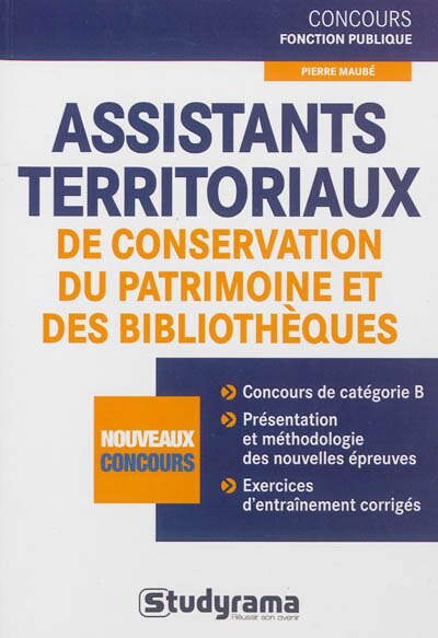 Couverture_Assistants territoriaux de conservation du patrimoine et des bibliothèques