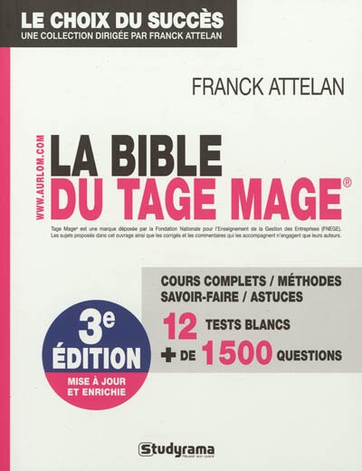 Couverture_La bible du Tage-Mage
