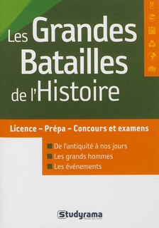 Les grandes batailles de l'histoire: licence-prépa-concours et examens