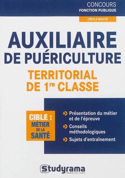 Front cover_Auxiliaire de puériculture territorial de 1re classe