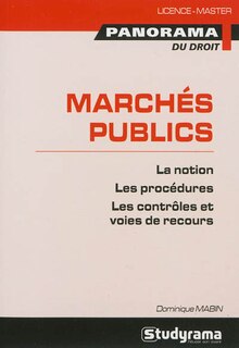 Front cover_Droit des march&eacute;s publics