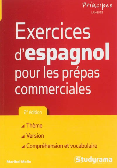 Front cover_Exercices d'espagnol pour les prépas commerciales