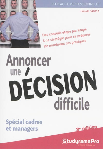 Front cover_Annoncer une décision difficile : spécial cadres et managers