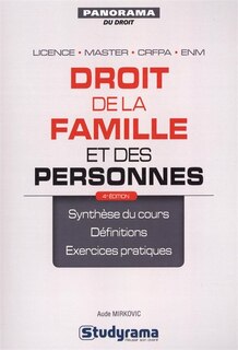 Couverture_Droit de la famille et des personnes
