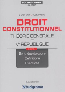 Front cover_Droit constitutionnel