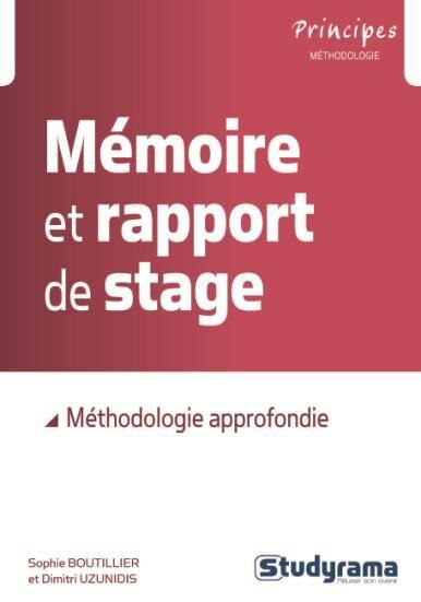 Couverture_Mémoire et rapport de stage