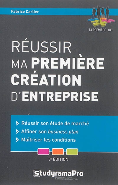 Front cover_Réussir ma première création d'entreprise