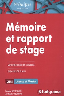 Couverture_Mémoire et rapport de stage