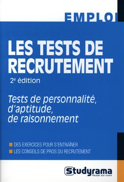 Couverture_Les tests de recrutement : tests de personnalité, d'aptitude, de raisonnement