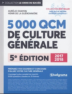 Front cover_5.000 QCM de culture générale 2017-2018
