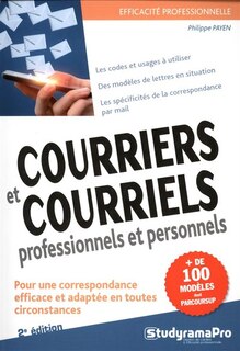 Front cover_Courriers et courriels professionnels et personnels : plus de 100 modèles de lettres de correspondance : pour une correspondance efficace et adaptée en toutes circonstances