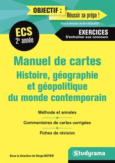 Front cover_Manuel de cartes, histoire, géographie et géopolitique du monde contemporain, ECS 2e année