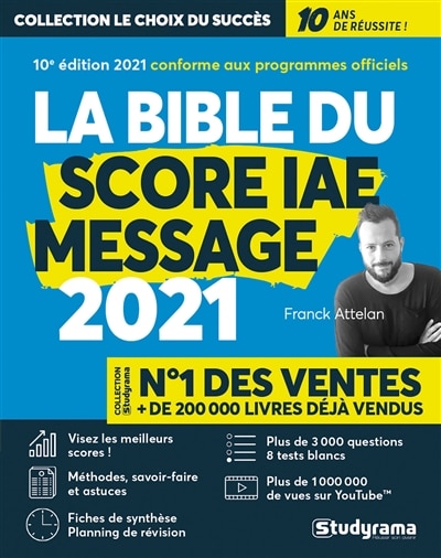 Front cover_La bible du Score IAE Message