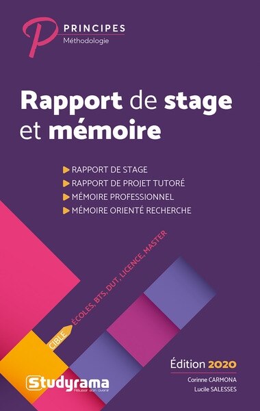 Front cover_Rapport de stage et mémoire