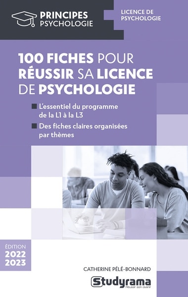 Front cover_100 fiches pour réussir sa licence de psychologie