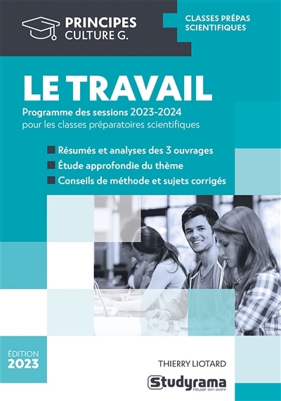Couverture_Le travail : programme des sessions 2023-2024 pour les classes préparatoires scientifiques