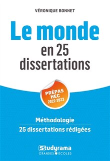 Front cover_Le monde en 25 dissertations