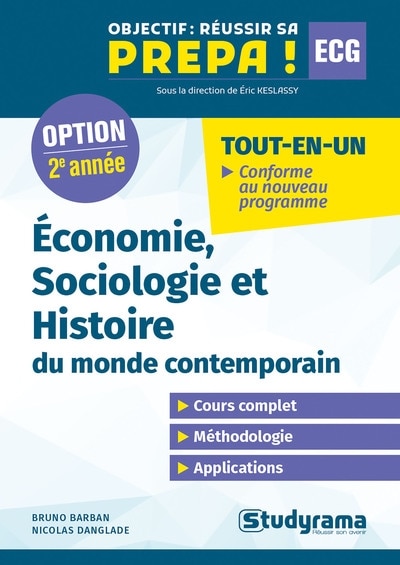 Couverture_Economie, sociologie et histoire du monde contemporain : option 2e année ECG : tout-en-un, conforme au nouveau programme
