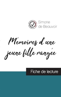 Couverture_Mémoires d'une jeune fille rangée (fiche de lecture et analyse complète de l'oeuvre)