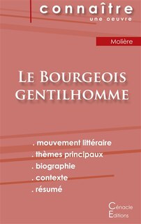 Front cover_Fiche de lecture Le Bourgeois gentilhomme de Molière (Analyse littéraire de référence et résumé complet)