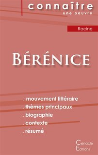 Front cover_Fiche de lecture Bérénice de Racine (Analyse littéraire de référence et résumé complet)