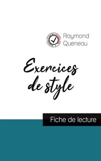 Couverture_Exercices de style de Raymond Queneau (fiche de lecture et analyse complète de l'oeuvre)