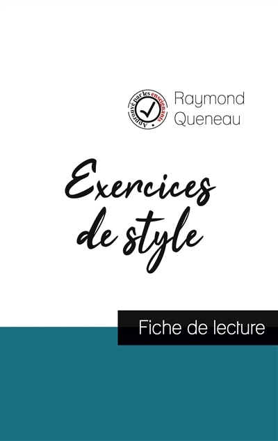 Couverture_Exercices de style de Raymond Queneau (fiche de lecture et analyse complète de l'oeuvre)