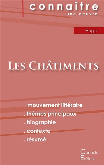Front cover_Fiche de lecture Les Châtiments de Victor Hugo (Analyse littéraire de référence et résumé complet)