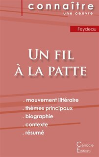Couverture_Fiche de lecture Un fil à la patte de Feydeau (Analyse littéraire de référence et résumé complet)